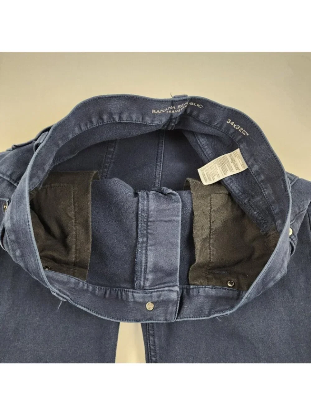 Banana Republic Pants Mens 34x31 Navy Blue The Traveler Slim Fit